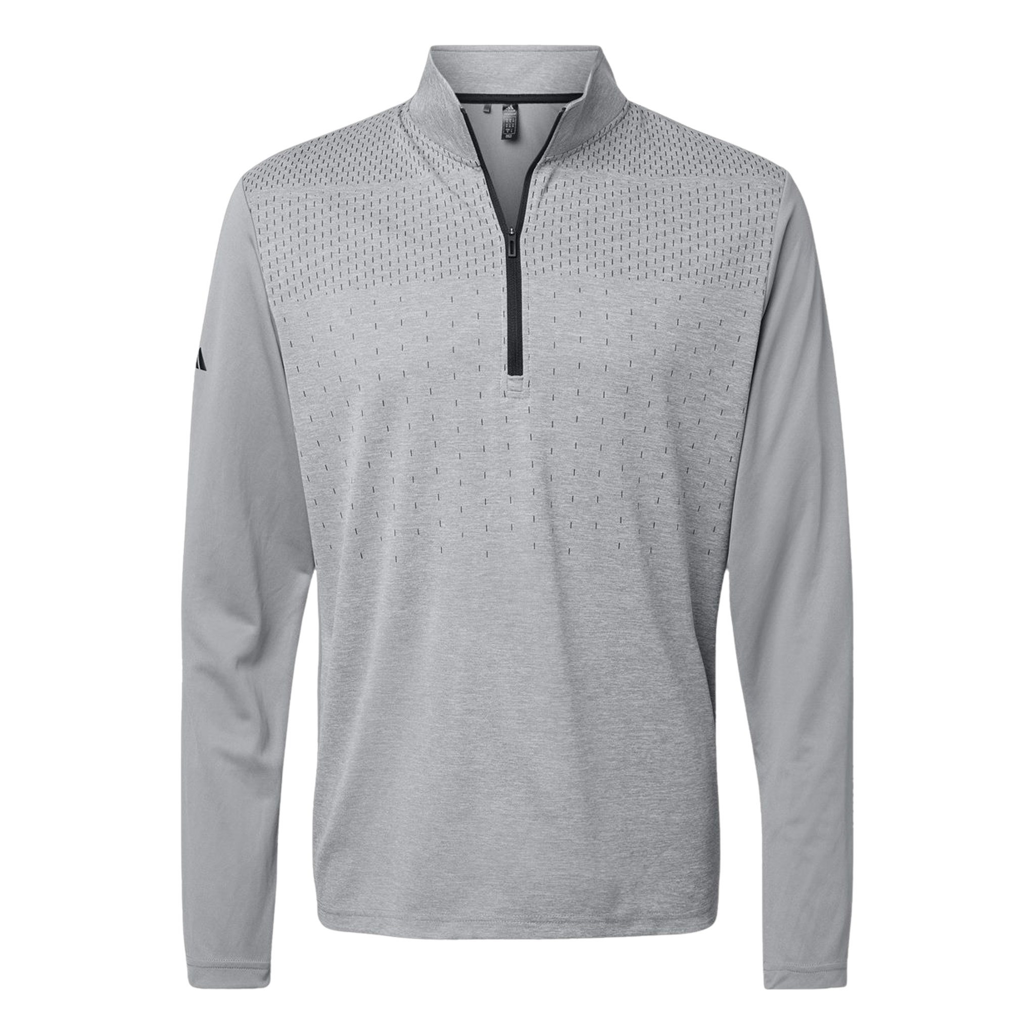 Heather Block Print Quarter Zip Pullover
