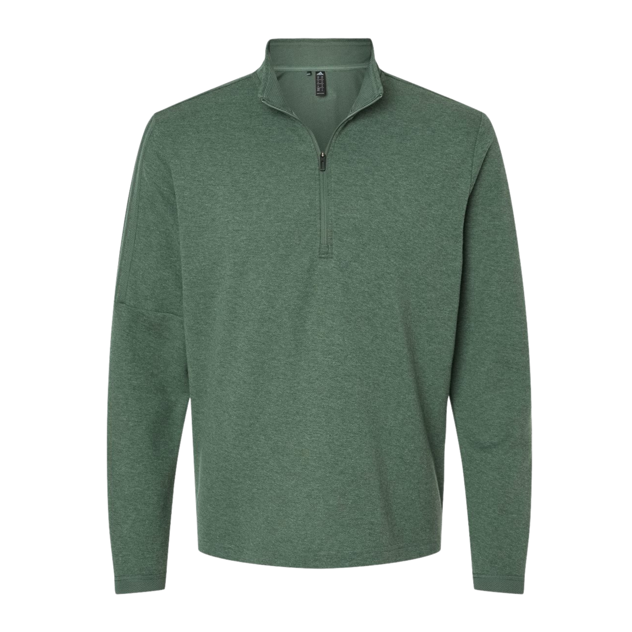 3-Striped Heathered Quarter-Zip