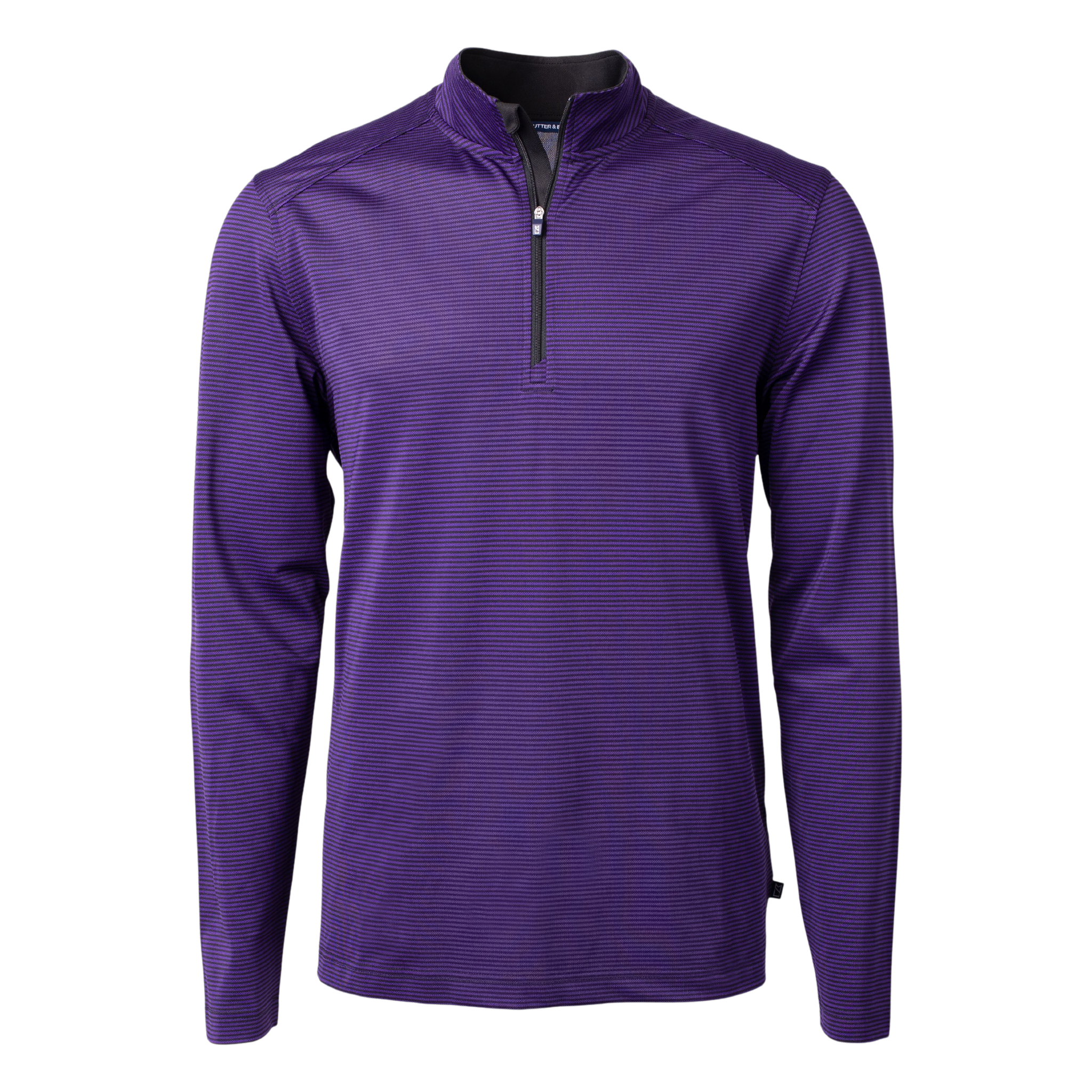 Pique Micro Stripe Quarter Zip