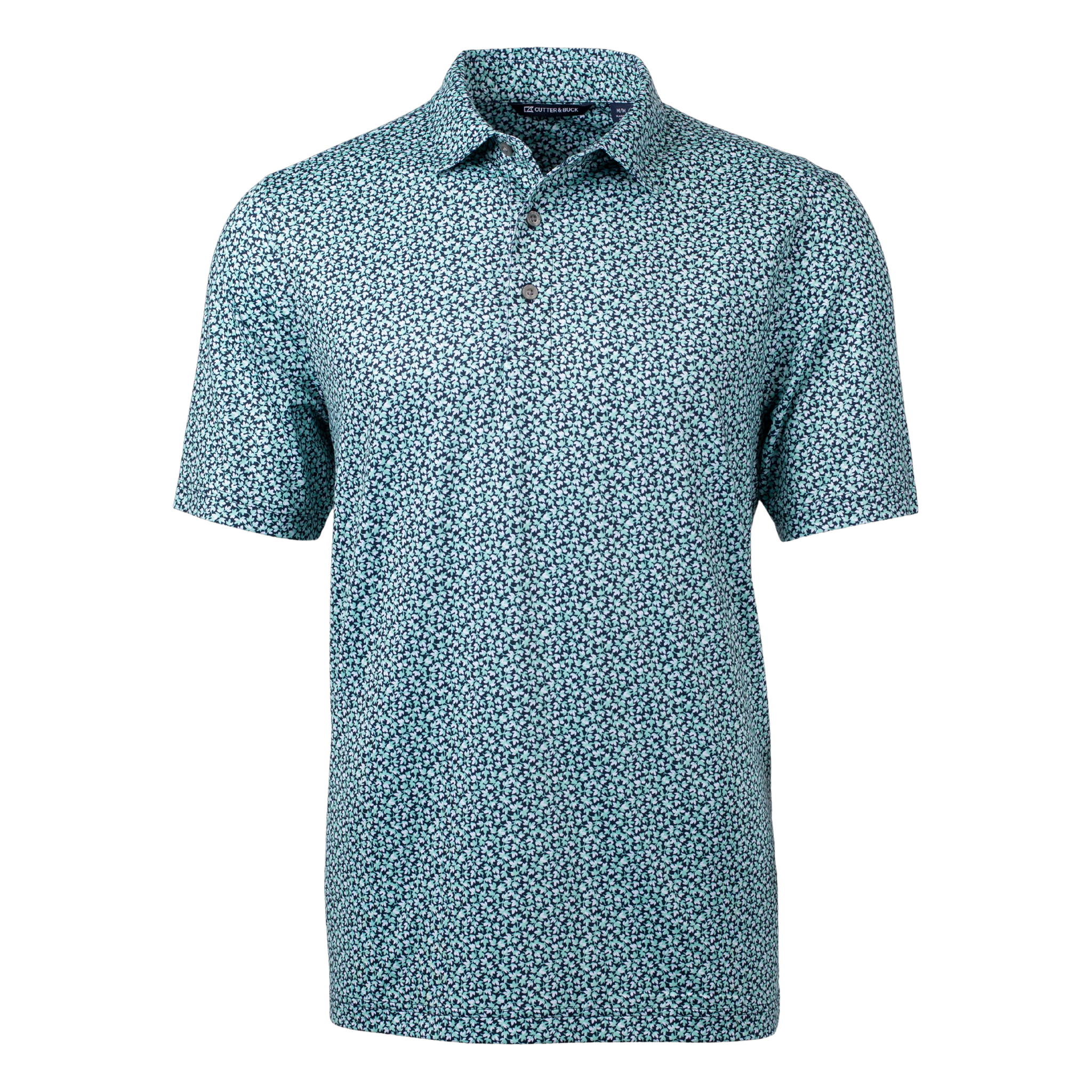 Pike Magnolia Print Stretch Polo